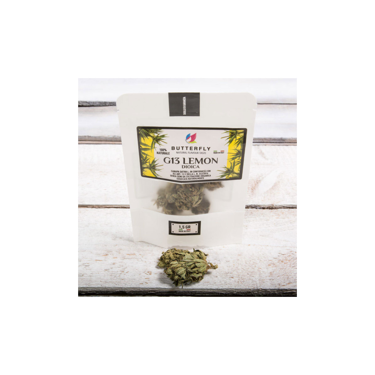 Infiorescenza Canapa G13 Lemon - Formato 1.5 gr Prod. Svizzera